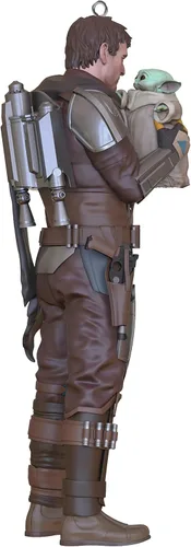 Vista 2 de Hallmark Keepsake Adorno de Navidad 2022, Star Wars: The Mandalorian te veré de nuevo