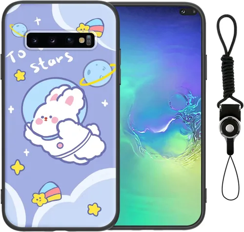 Vista 10 de Funda para teléfono Samsung S10 Plus (no Samsung S10), para Galaxy S10 Plus, diseño divertido de perro, estilo animal de dibujos animados