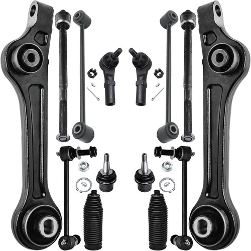 Vista 97 de Detroit Axle - Kit de suspensión frontal de 15 piezas para Jeep Grand Cherokee 99-04 1999 2000 2001 2002 2003 2004, brazos de control superior e