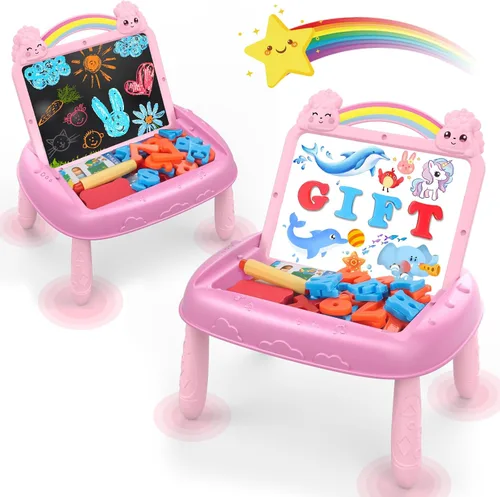 Vista 12 de Cokzer Juguetes para niños de 1 a 2 años, juguete para niños pequeños con letras y números magnéticos, juguetes educativos y de aprendizaje