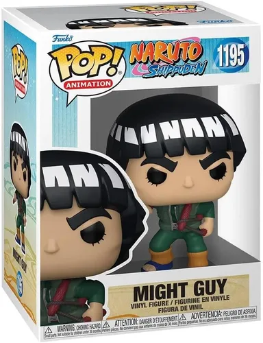 Vista 3 de POP Naruto Shippuden - Figura de vinilo de Might Guy Funko (paquete con funda protectora de caja compatible), multicolor, 3.75