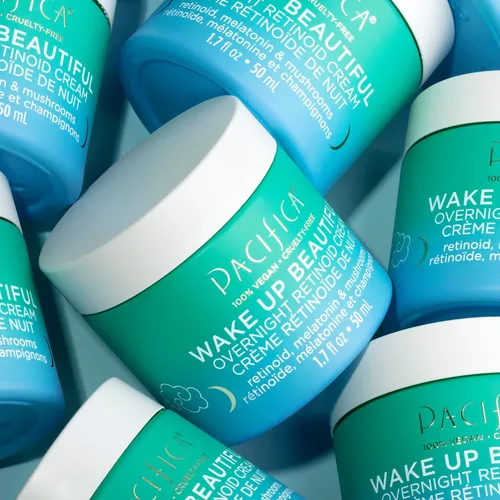 Vista 5 de Pacifica Beauty Wake Up Beautiful - Juego de crema retinoide para ojos y crema retinoide durante la noche, cuidado de la piel, hidratante, crema
