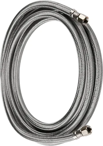 Vista 2 de 1 manguera EFIELD para fabricar hielo SS de 5 pies con 1/4 pulgadas Comp