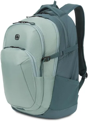 Vista 10 de SwissGear Mochila para laptop, Azul marino jaspeado