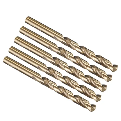 Vista 259 de PATIKIL Broca Jobber de 0.039 in, vástago recto M35 cobalto 5% acero de alta velocidad 135° acabado dorado para metal duro de acero inoxidable - 2