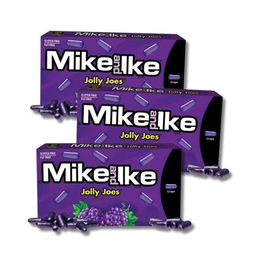 Vista 10 de Mike & Ike – Paquete de 3 – Berry Blast – Caramelos masticables con sabor a bayas surtidos – Cajas de cine de 4.25 onzas