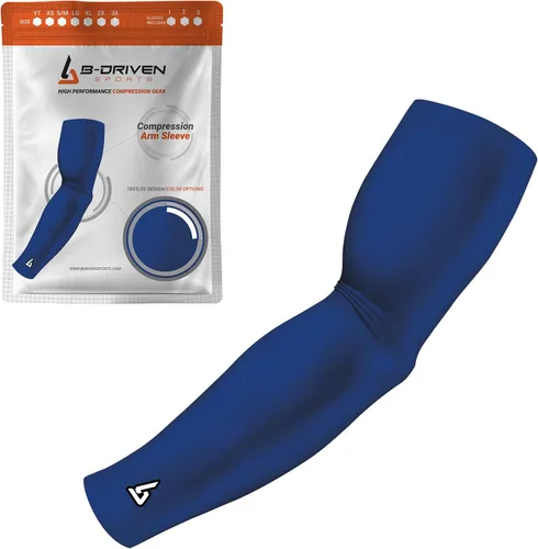Vista 19 de B-Driven Sports Manga de Compresión Pro-Fit para Brazo - Deportes Atléticos Baloncesto, Fútbol, Sóftbol, Carrera, Juegos, - nan (1 unidad)