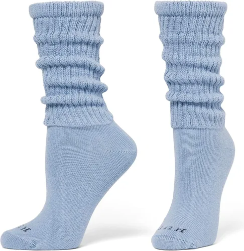Vista 4 de HUE Paquete de 3 pares de calcetines holgados para mujer Paquete Azul País