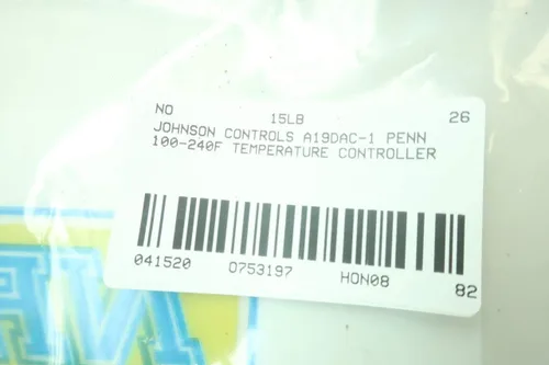 Vista 9 de Johnson Controls A19DAC-1 100/240F STRAP-ON SPDT 10'DIFF