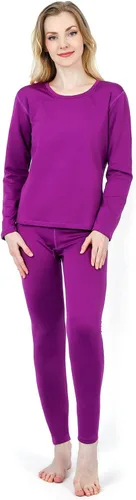 Vista 10 de Women's Thermal Underwear Base Layer with Fleece Lined Winter Cold Weather Negro