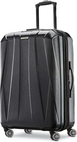Vista 43 de Samsonite Centric 2 Set de maletas rígidas expandibles con ruedas giratorias dobles, Azul Caribe, Juego de 2 piezas (equipaje de mano/grande)