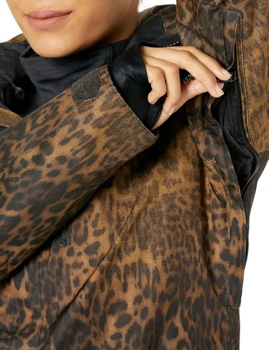 Vista 4 de Volcom Shelter 3D - Chaqueta con capucha para mujer, con aislamiento elástico, para snowboard, esquí, invierno