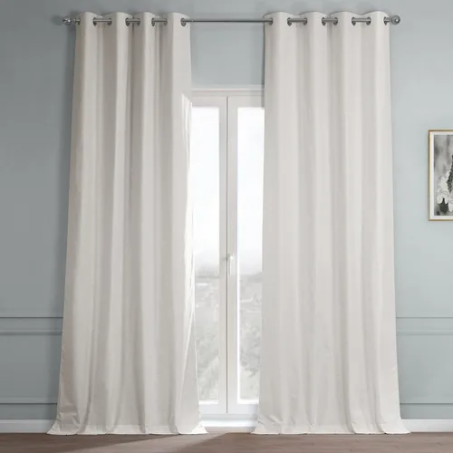 Vista 10 de HPD HALF PRICE DRAPES Cortinas opacas de algodón con ojales para dormitorio, sala de estar, 50 x 96 pulgadas, cortina de tratamiento de ventanas