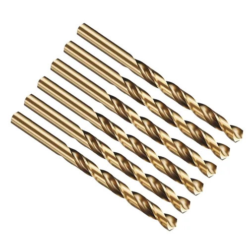 Vista 290 de PATIKIL Broca Jobber de 0.039 in, vástago recto M35 cobalto 5% acero de alta velocidad 135° acabado dorado para metal duro de acero inoxidable - 2