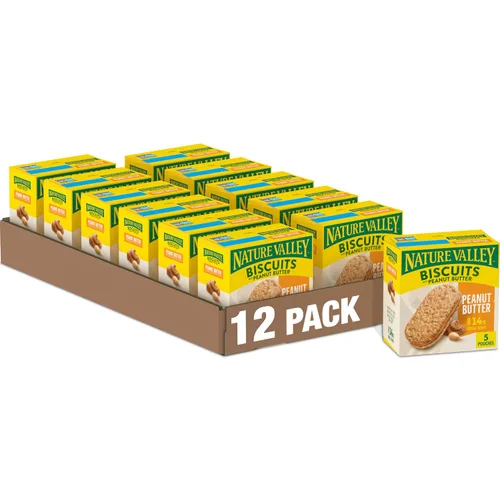 Vista 20 de Nature Valley Sándwiches de galletas, mantequilla de almendras, 5 unidades, 6.75 onzas (paquete de 12)