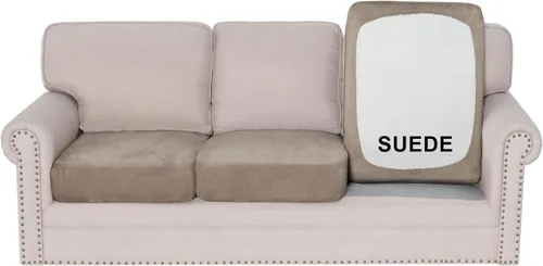 Vista 13 de H.VERSAILTEX Funda de asiento de gamuza elástica para sala de estar, fundas de sofá aptas para mascotas, fundas de sofá gruesas y suaves, lavables