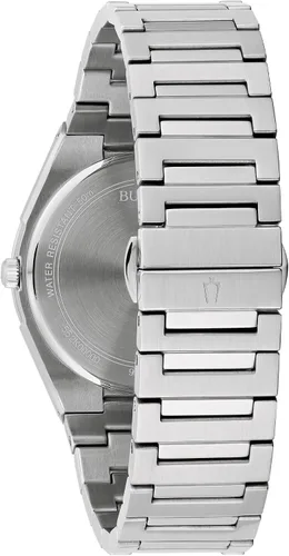 Vista 3 de Bulova Mens Dress Classic Quartz Two Tone Stainless Steel Watch, Patterned Dial, 39mm Plateado