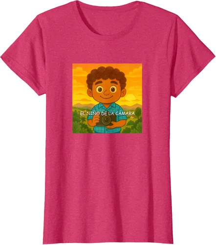 Vista 7 de Camiseta El Niño de la Cámara – Diseño Oficial del Cuento Ilustrado
