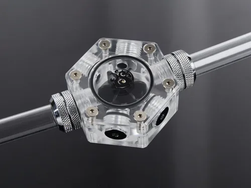 Vista 2 de Bitspower Indicador de flujo hexagonal G1/4