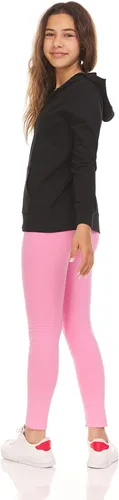 Vista 5 de Pink Angel Sudadera con capucha y cremallera para niñas pequeñas y grandes, sudadera de moda con capucha y cremallera completa
