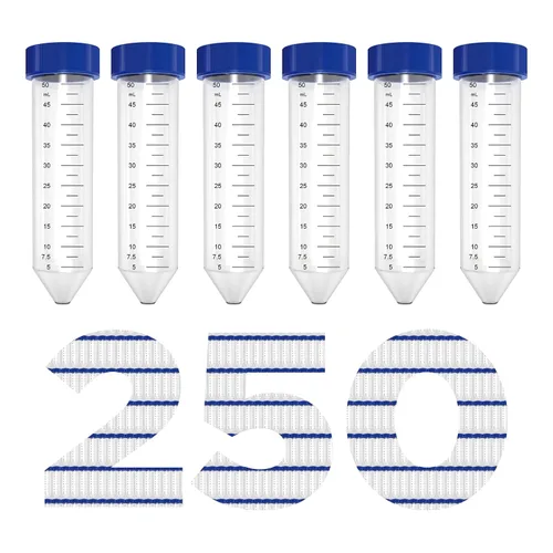 Vista 11 de Membrane Solutions Tubos de centrífuga cónicos de 0.5 fl oz, paquete de 50 tubos de ensayo de plástico estériles con tapas de rosca, recipiente