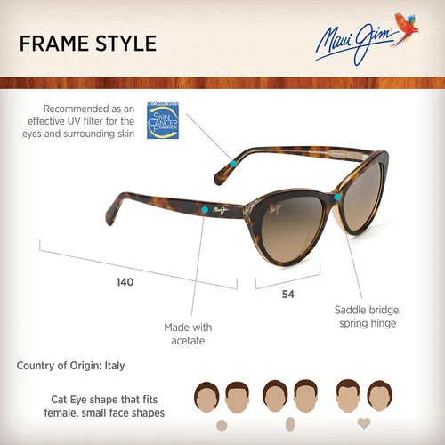 Vista 6 de Maui Jim Lentes de sol polarizados Kalani para mujer