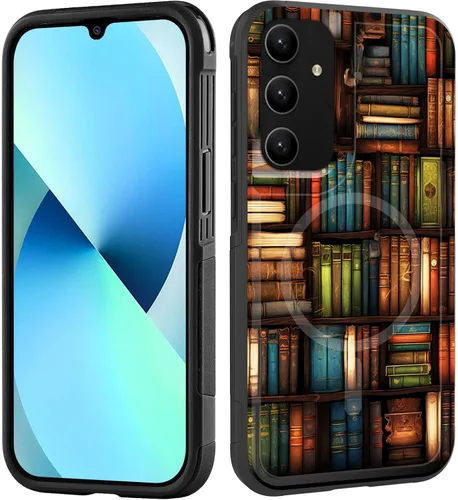 Vista 91 de Funda magnética para Galaxy A16 5G, [compatible con MagSafe] [protección contra caídas de grado militar] Funda resistente a prueba de golpes