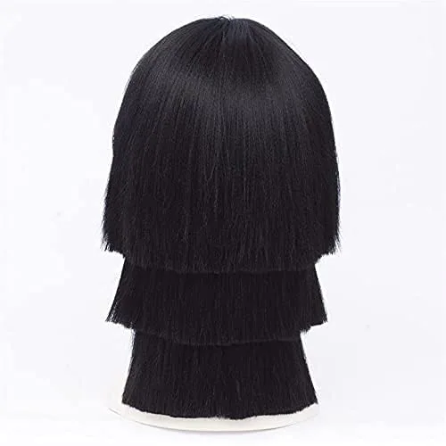 Vista 4 de Aadesso Anime Demon Slayer Kimetsu No Yaiba Iguro Obanai Cosplay Peluca Hombres Mujeres Resistente al Calor Pelucas de Pelo Sintético Halloween