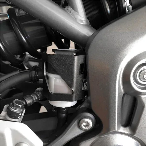 Vista 2 de Tapa de rosca para motocicleta, protector de depósito de líquido de freno trasero para Yamaha MT-07 MT-09 MT 07 09 (color : MT07 negro, tamaño: 1)