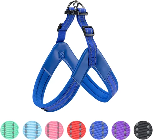 Vista 11 de EXCELLENT ELITE SPANKER Arnés sin tirones para perro, chaleco reflectante ajustable, suave acolchado, correa para el pecho de fácil mascota con Negro