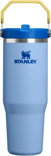 Vista 13 de STANLEY IceFlow 2.0 - Vaso con pajilla abatible con asa, 30 onzas, tapa giratoria y popote abatible, botella de agua a prueba de fugas, acero Tiza