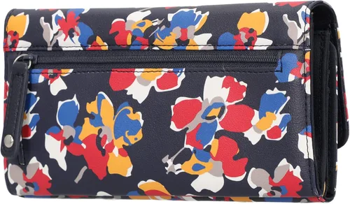 Vista 3 de Nautica Money Manager RFID - Cartera para mujer, Floral índigo flotante