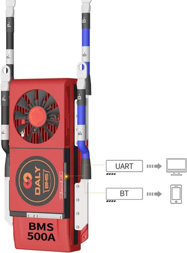 Vista 16 de DALY BMS 72V Li-ion 20S 30A Tablero de protección con cable de equilibrio de puerto común para panel solar autoconstruido, sistema de suministro