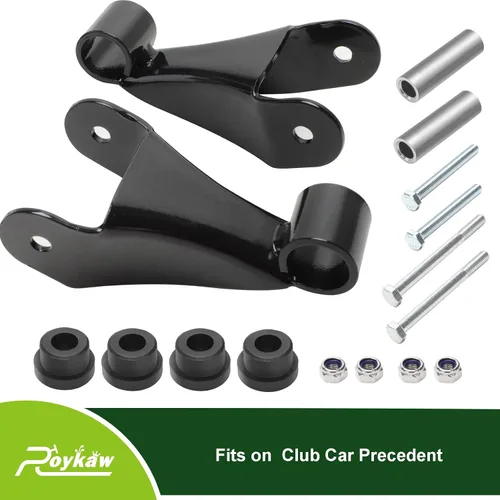 Vista 4 de Roykaw Club Car - Kit de grillete trasero con buje y manguitos para modelos de carrito de golf eléctrico y gas precedente 2004 en adelante