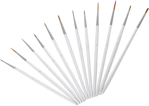 Vista 4 de TEHAUX Pinceles de acuarela para acuarela, pinceles de pintura de color de agua, pinceles de arte en miniatura, kit de pinceles de detalles finos