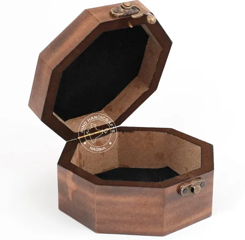 Vista 47 de Urna de madera antigua hecha a mano con grabado del árbol de la vida tallada a mano para mujeres y hombres, joyas Acentos de decoración del hogar