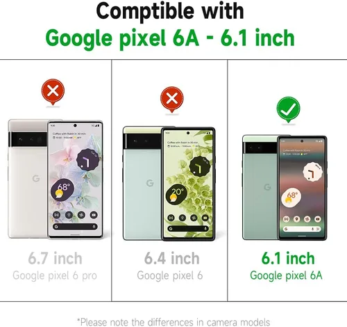 Vista 2 de Funda de Halloween para Google Pixel 6A transparente con diseños de murciélagos fantasmas, funda para teléfono para niñas, elegante, delgada, a