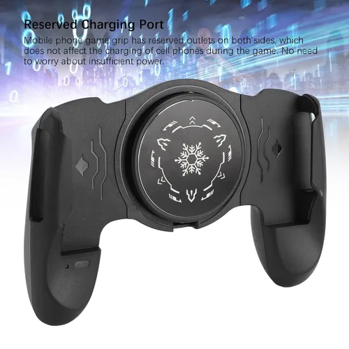 Vista 2 de HDNHDY Teléfono Game Grip Semiconductor Radiador Controlador móvil ajustable Soporte de mango para Android Harmony iOS Enfriamiento ligero