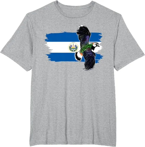 Vista 42 de Camiseta con la bandera de El Salvador, mapa de El Salvador, camiseta de Salvador para mujer, Negro