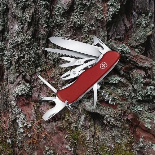Vista 6 de Victorinox Hércules, cuchillo suizo rojo del ejército