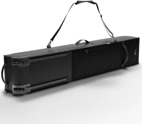 Vista 7 de Athletico Bolsa de esquí doble rodante - Bolsa de esquí acolchada con ruedas para viajes aéreos