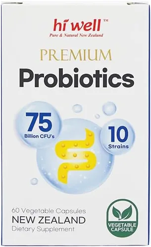 Vista 3 de Probióticos prémium Hi Well 60 cápsulas vegetarianas