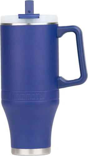 Vista 2 de Mammoth Ascent - Vaso de 40 onzas con asa, color azul oscuro