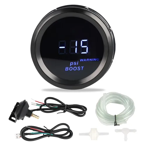 Vista 9 de WATERWICH Kit de medidor de temperatura de aceite 104-302℉ DC12V 2 pulgadas 52mm con sensor para barco, coche, camión, vehículo automotriz Oil temp