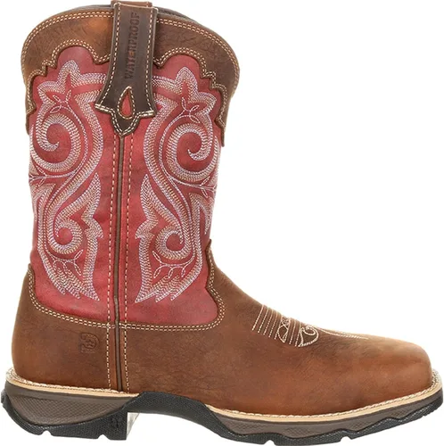 Vista 7 de Durango Lady Rebel Work - Botas de trabajo con punta compuesta, marrón grisáceo