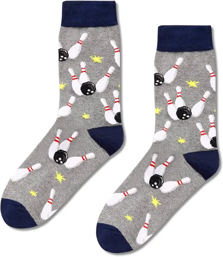 Vista 3 de HAPPYPOP Calcetines de béisbol con bandera estadounidense, para papá, golf, bolos, optometría, béisbol, regalos para papá, golfista, bolo, abogado