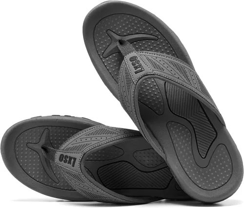 Vista 3 de Flip Flops for Men Beach Thong Sandals with Arch Support Water Resistant Slippers Shower Shoes