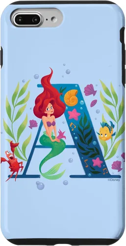 Vista 12 de Disney Carcasa para iPhone 17 con monograma de sirena y letra A para Ariel
