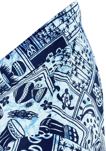 Vista 4 de LA LEELA Divertidas camisas casuales de playa con bolsillo frontal para hombre, 1