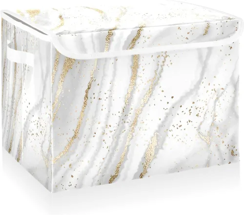 Vista 15 de CaTaKu Contenedores grandes de tela con tapas, cajas de almacenamiento de bastones de caramelo de Navidad con asas para organizar la ropa, cubos
